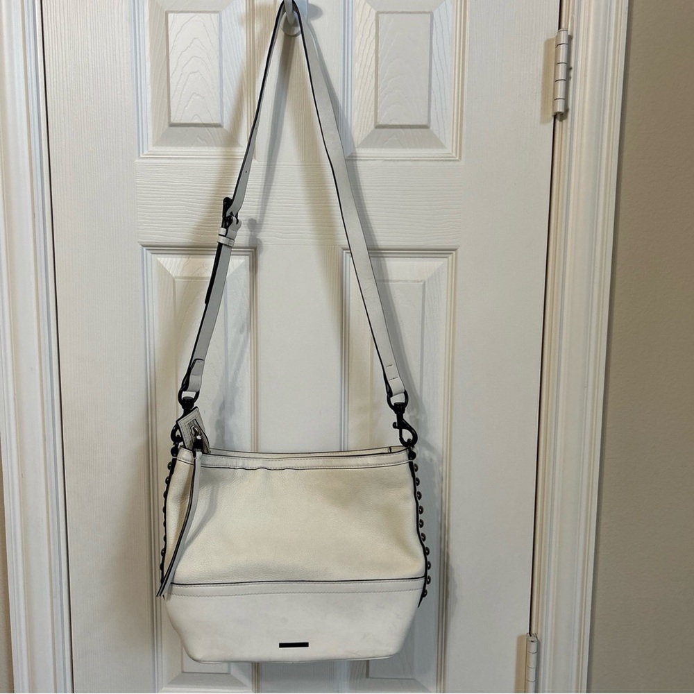 Rebecca Minkoff White Shoulder Bag with Adjustable Strap